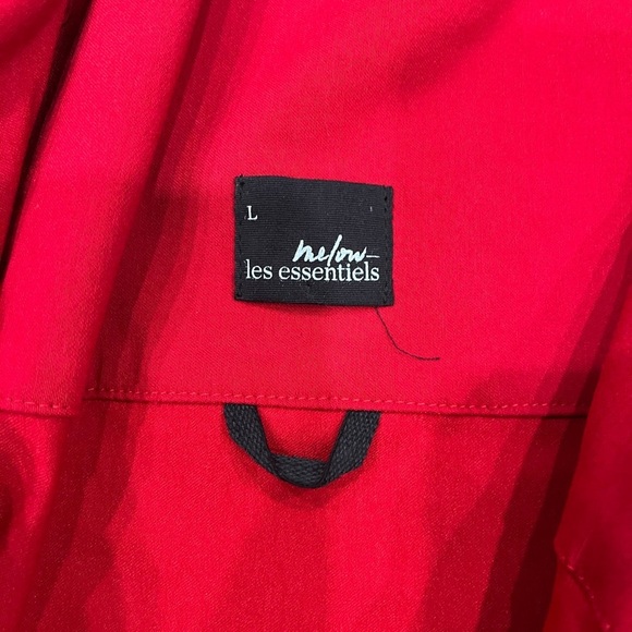 [L]Melow by Melissa Bolduc Stylish Red ISABEAU JACKET Asymmetrical CA NWOT - Picture 7 of 12